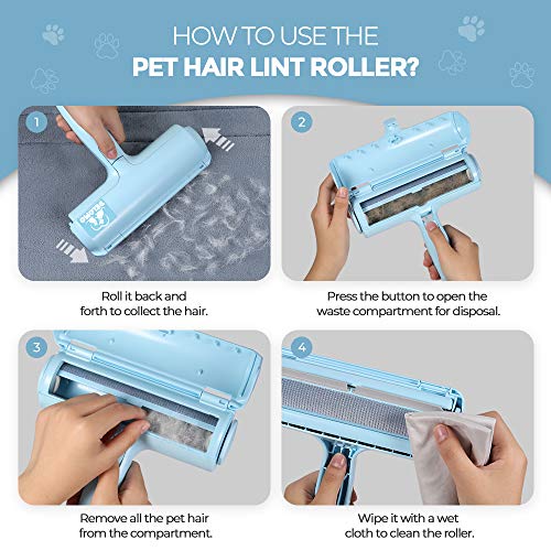 Pet Hair Remover Roller (B: Blue（exclusive Color）)