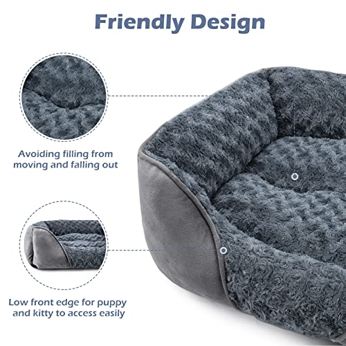 Dog Bed Medium Size Dog (M(25"x 21"x 8") / Grey)