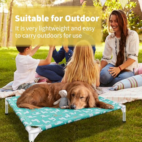 Elevated Dog Bed Pet cot for Large Dogs (Large)