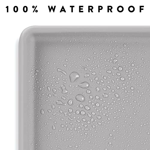 Premium Cat Food Mat (L: 24" x 14" / Silver)