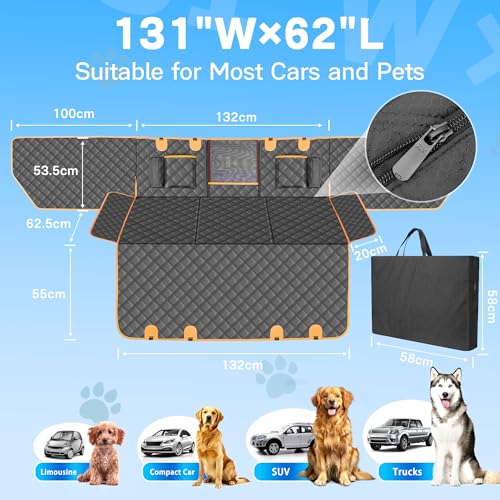 Dog Seat Cover for Back Seat