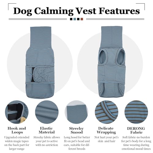Dog Anxiety Jackets (2XL / BlueStripe)
