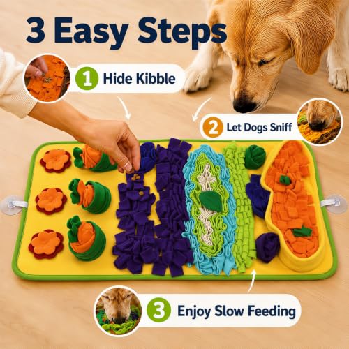Snuffle Mat for Dogs (Blue-Yellow)