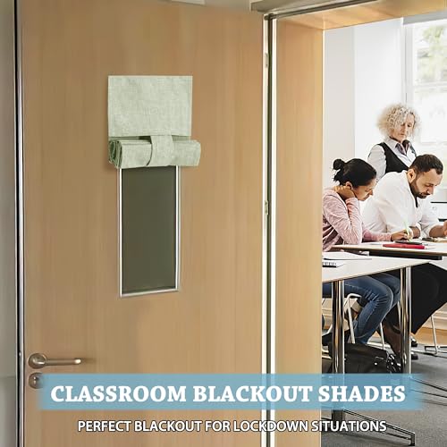 Classroom Door Window Cover (Light Sage / 8"W x 36"L (Pack of 1))