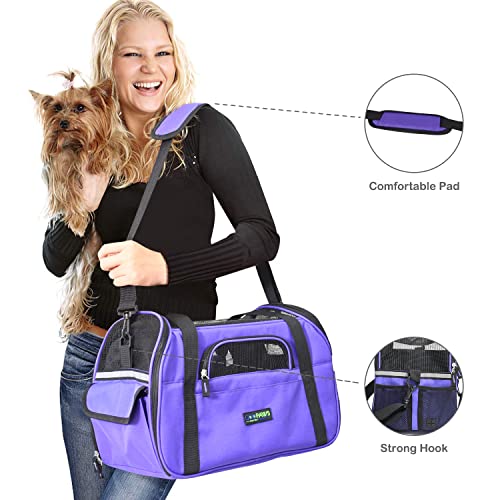 Soft Sided Airline (17.0"L x 9.0"W x 11.5"H / Purple)