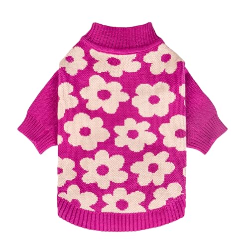 Floral Dog Sweater (Medium / Flower)