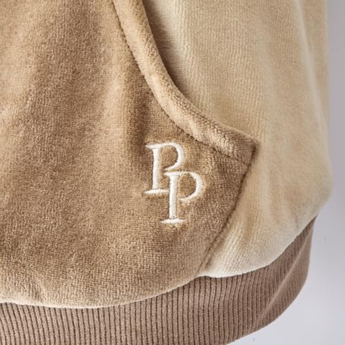 Cooper II Dog Hoodie (Coffee Color Block / XX-Small (4-7 lbs))