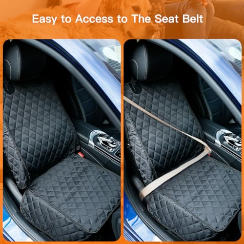 Waterproof Front Seat Car Cover (black)
