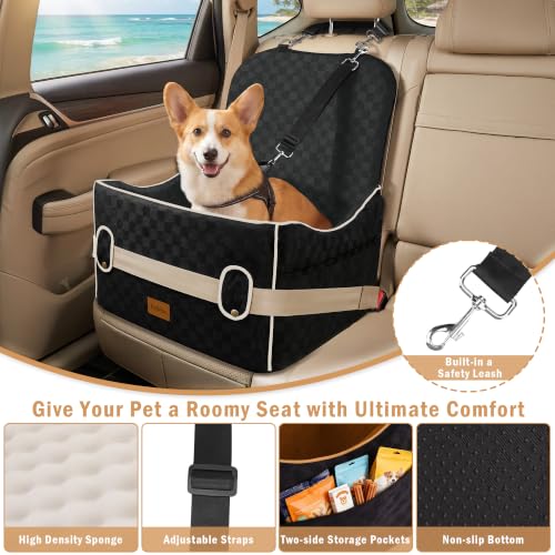 Dog Car Seats for Small Dogs (Black / Medium)