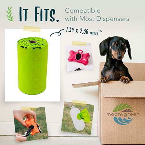 Dog Poop Bag Compostable Doggie Poop Bags Refills (9x13 Inch (Pack of 120))