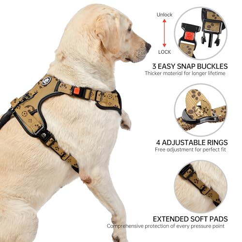 Dog Harness for Small Sized Dog (Light Brown / Small)
