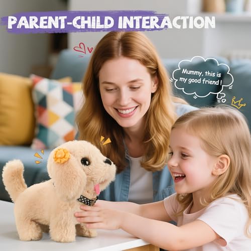 16 Pcs Robot Dog Toys for Girls (Purple and Pink)