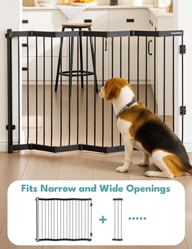 Retractable Safety Gate (Black / 45" Wide, 30" Tall)
