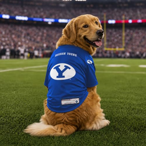 NCAA BYU Cougars Stretch Pet Jersey (BYU Cougars / Large)