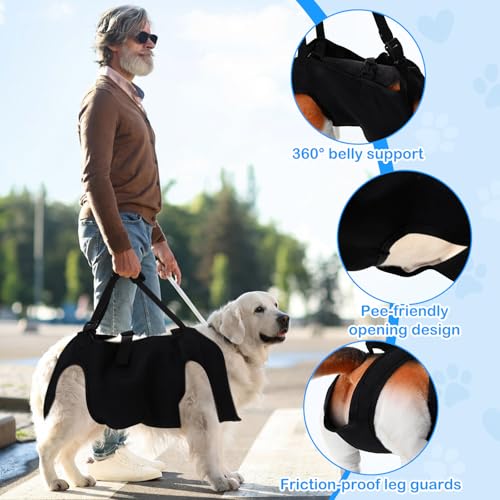 Dog Carry Sling Emergency Backpack Dog Lift Harness (S)