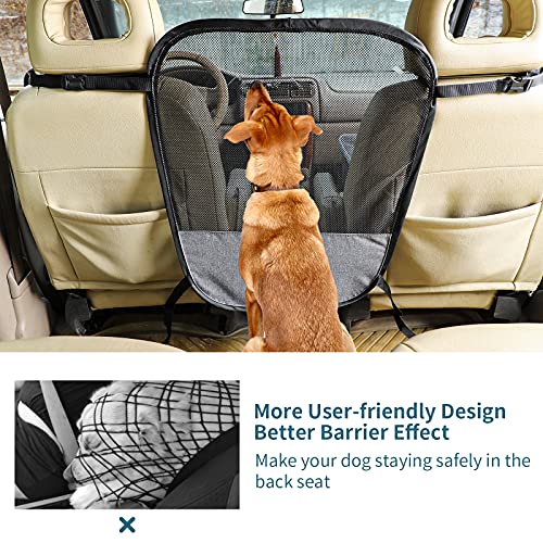 Dog Car Barrier Vehicle Pet Barrier Backseat Mesh Dog Car Divider Net with Adjusting Rope and Hook Suitable for SUV Pickup and Small Cars (Medium)