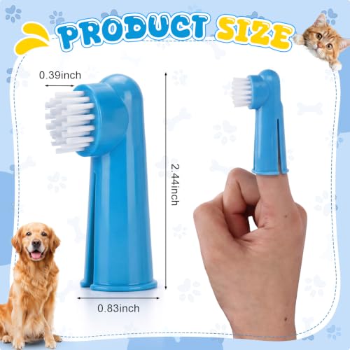 150 Pcs Finger Dog Toothbrushes (Popular Color)