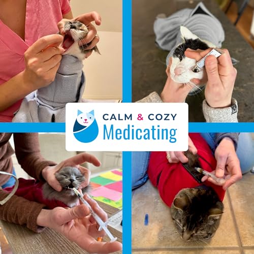Calm & Cozy® Cat Swaddle Wrap for Large Cats (Large / Lavender)
