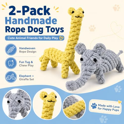 Dog Rope Toys (Elephant and Giraffe)