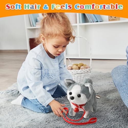 Plush Husky Toy Puppy Electronic Interactive Dog (Husky Dog)