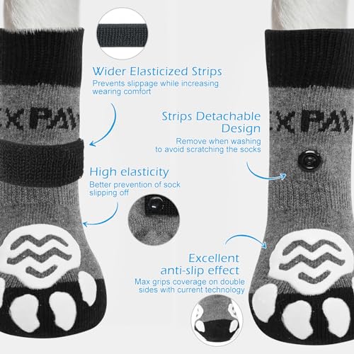 Double Side Anti (X-large (6 Count) / Black Grey)