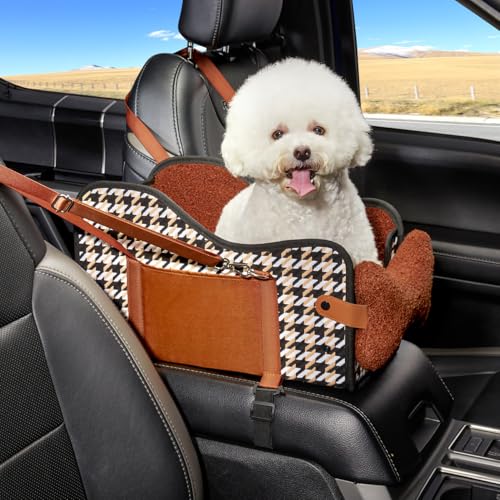 Center Console Dog Car Seat for Small Dogs