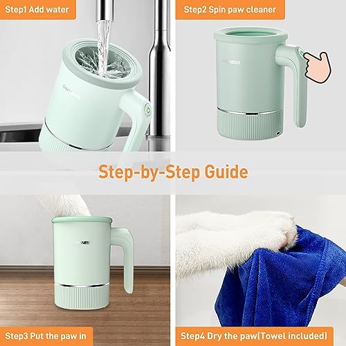 Automatic Dog Paw Cleaner Cup Paw Washer for Medium & Large Dogs (Green / Medium & Large Dogs)