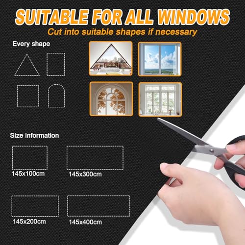 Portable Blackout Curtains (57"W x 157"H)
