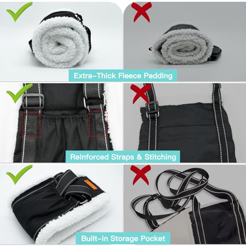Dog Lift Harness Sling for Back Legs (Extra Large / Black)
