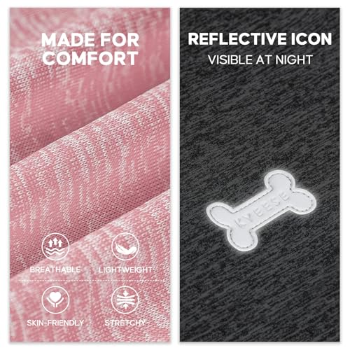 2Pack Dog Shirt for Small Dogs Sun Protection Tank Top for Summer (Small (4-7lbs) / 4# 2Pack (Pink+Grey))