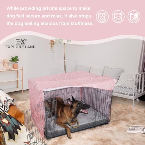 Pattern Dog Crate Cover (Princess Pink / 30.0"L x 19.0"W x 21.0"H)