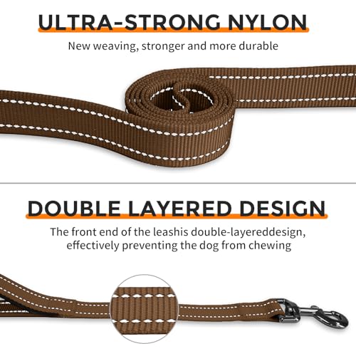 Hands Free Dog Leash by Kazazoo (Brown / M)