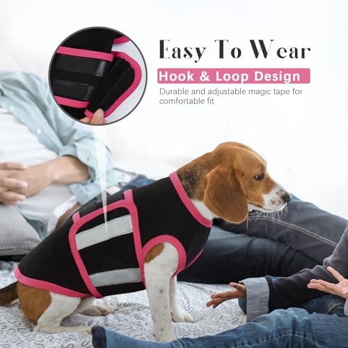Dog Calming Shirt Soft Anti (Black / Large)
