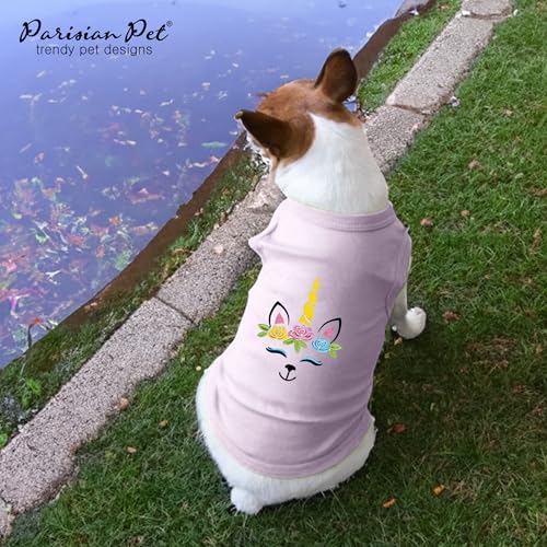 Dog Shirt 100% Cotton Unicorn Shirts for Medium Dogs (M)