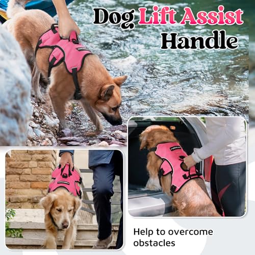 Escape Proof Dog Harness for Medium (Peach Pink / Medium)