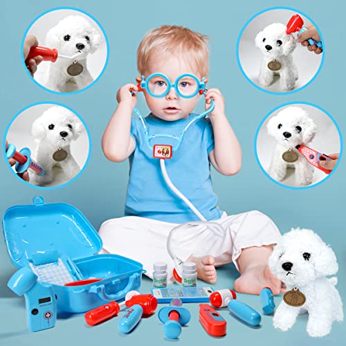 Doctor Kit with Puppy for Kids (Blue case with dolll)