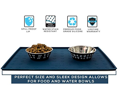 Food Mat Feeding Tray (Cyan Blue)