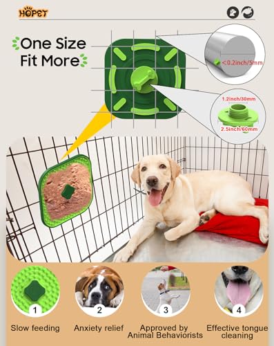 Licking Mat for Dogs Crate (Green / 1 piece)