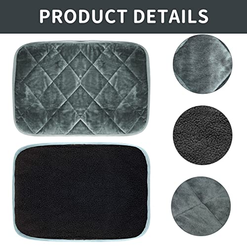 Self Warming Cat Bed Indoor (Large 35 x 23 inch / Gray)