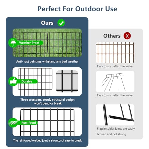 25 Pack Animal Barrier Fences (25 Panels, 17in (H) X 27ft (L))