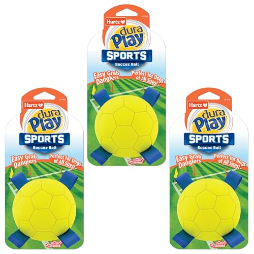 Dura Play Sports Soccer Dog Toy (Soccer Ball / 3 Count)