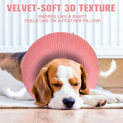 Inflatable Dog Cone Collar (Pink / L(Neck: 16"-18" | Diameter: 19.4"))