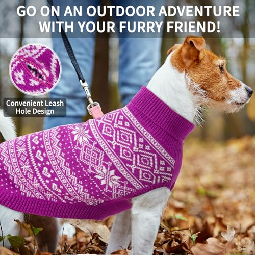 Dog Sweater Argyle (Medium/Large / Purple)