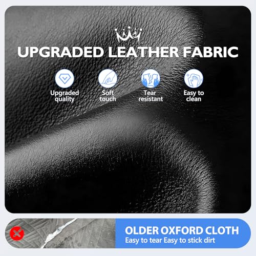 Hard Bottom Dog Car Seat Cover for Back Seat (L - For Cars/ Mid-Size SUV/ Small Truck / Glossy Black)
