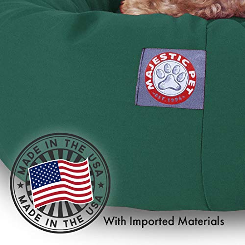 32 Inch Bagel Calming Dog Bed Washablee (Green)
