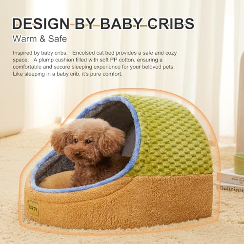 Cute Cat Beds for Indoor Cats (Large / Green)
