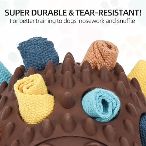 Hedgehog Treat Dispensing Dog Toy (Brown)