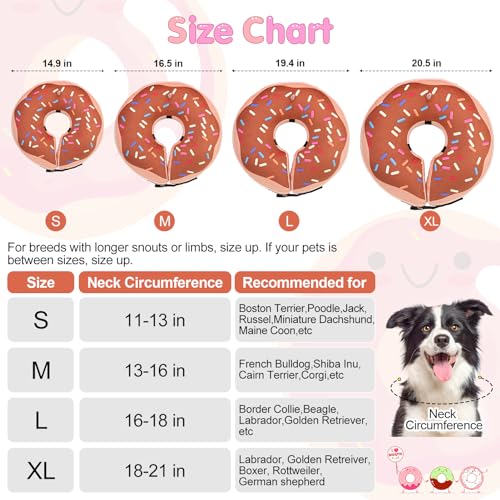 Dog Cone Collar Alternative After Surgery (Brown / M(Neck:13"-16"))