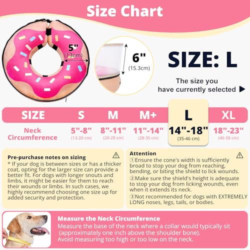 Inflatable Dog Cone with Anti (L (Neck: 14"-18"))
