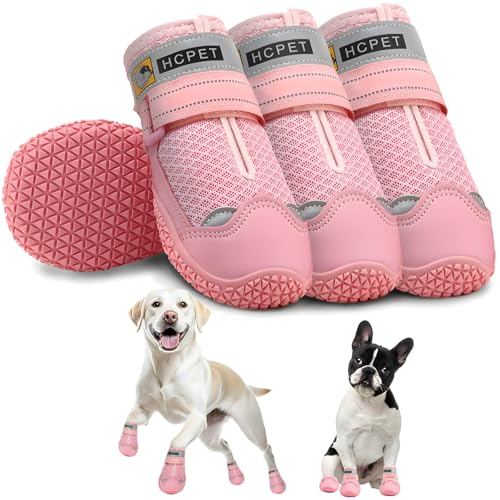 Dog Shoes for Dogs (Pink / Width 1.57 in)